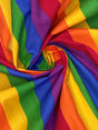 1" Stripe LGBTQ Pride Polyester Cotton Broadcloth Fabric - Horizontal Stripes, 59/60" Width (1 Yard)