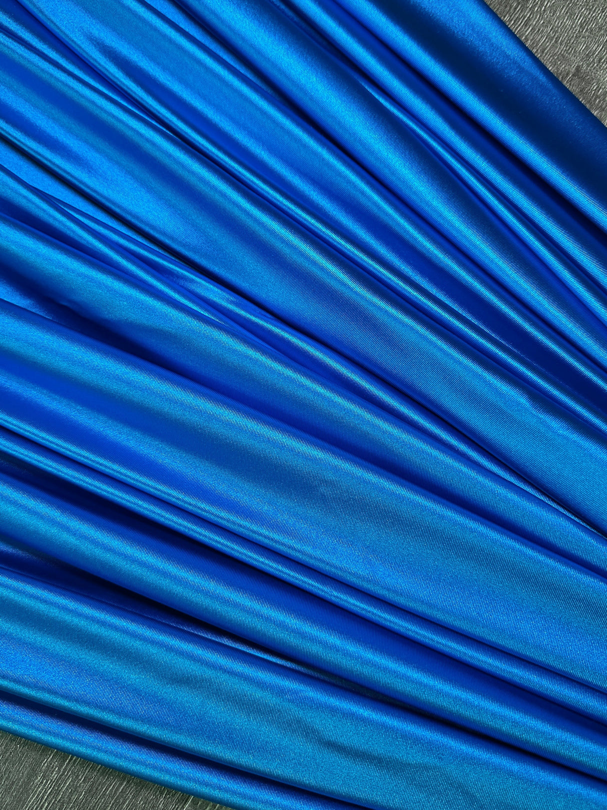 Shiny Nylon Spandex Aqua Blue