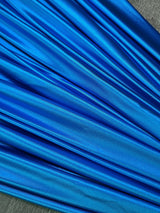 Shiny Nylon Spandex Aqua Blue