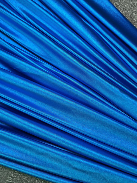 Shiny Nylon Spandex Aqua Blue