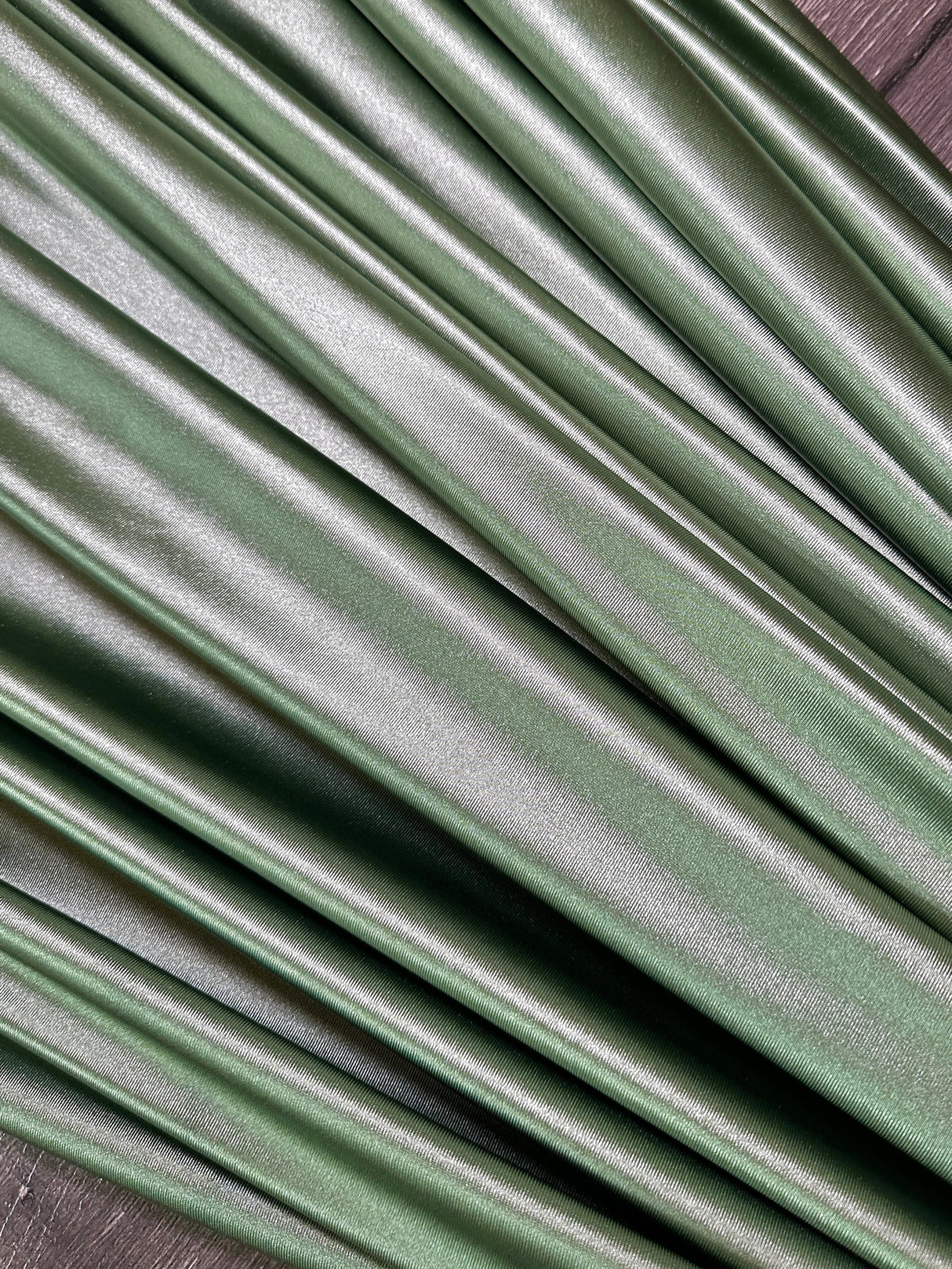 Shiny Nylon Spandex Sage Green