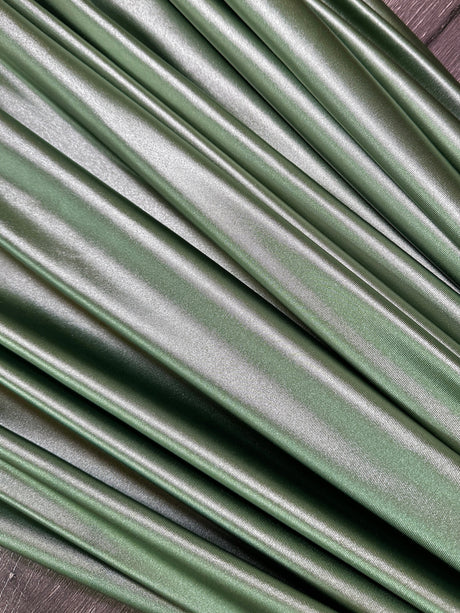 Shiny Nylon Spandex Sage Green