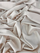 Cream Bubble Textured Stretch Crepe