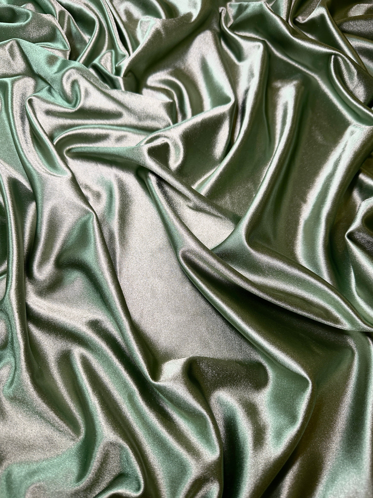Shiny Nylon Spandex Sage Green
