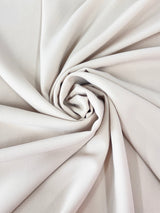 Cream Bubble Textured Stretch Crepe