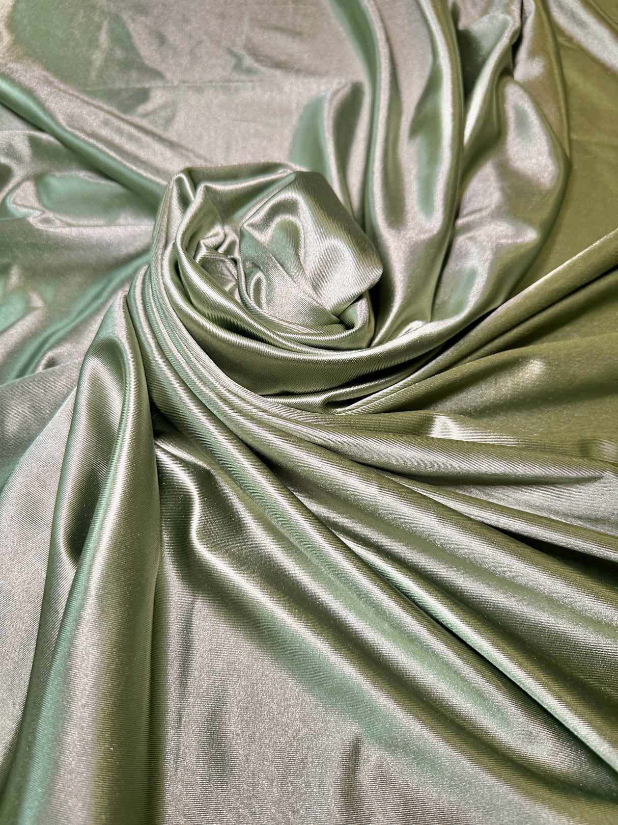 Shiny Nylon Spandex Sage Green