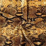Velvet Spandex Fabric Snakeskin Print