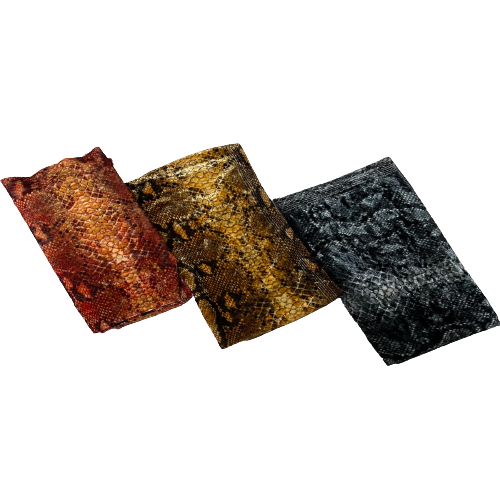 Snakeskin Printed Stretch Velvet Spandex Fabric - Red, Snakeskin Print, 60" Width (1 Yard)