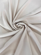 Cream Bubble Textured Stretch Crepe