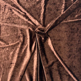 Corduroy Stretch Velvet Fabric - 4-Way Stretch, 60" Width, 360 GSM, Olive, Silver, Black, Mauve, Brown (1 Yard)