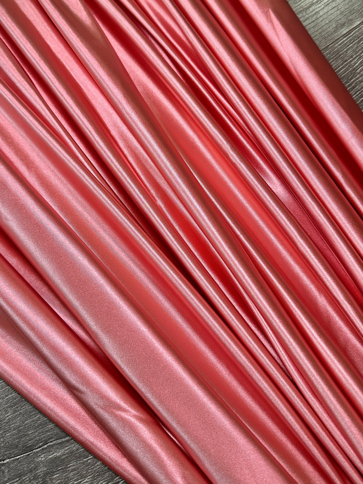 Shiny Nylon Spandex Salmon