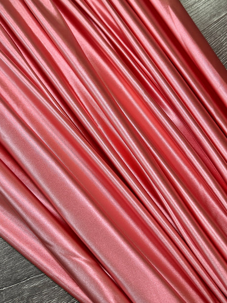 Shiny Nylon Spandex Salmon