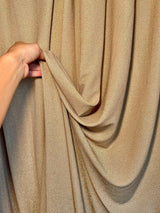 Gold Champagne Stretch Lurex Knit