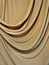 Gold Champagne Stretch Lurex Knit