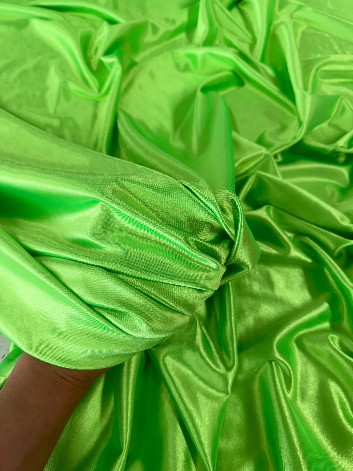 Shiny Nylon Spandex Neon Green