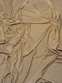 Gold Champagne Stretch Lurex Knit