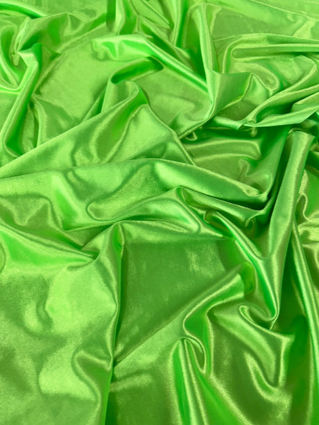 Shiny Nylon Spandex Neon Green