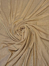 Gold Champagne Stretch Lurex Knit
