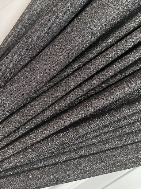 Silver Spandex Lurex Knit