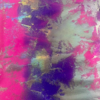 Laser Tie-Dye Hologram 4-Way Stretch Fabric, 60"