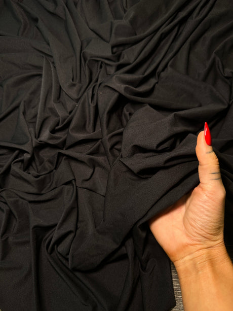 Black 4-Way Stretch Nylon Spandex