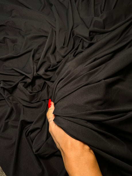 Black 4-Way Stretch Nylon Spandex
