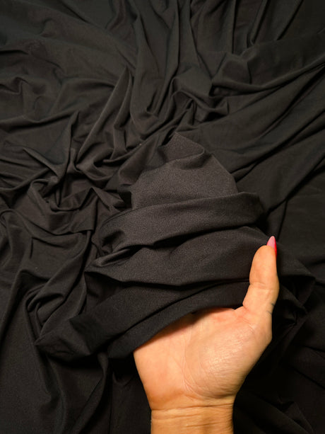 Black 4-Way Stretch Nylon Spandex