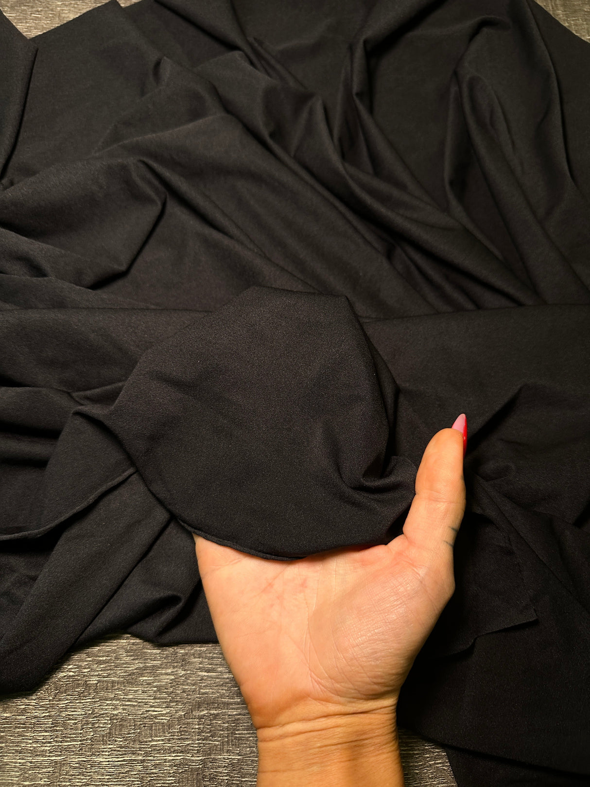 Black 4-Way Stretch Nylon Spandex