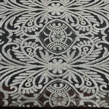 Polyester Mesh Fabric Victorian Sequin Lace Ivory 50"