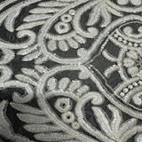 Polyester Mesh Fabric Victorian Sequin Lace Ivory 50"
