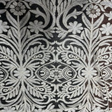 Polyester Mesh Fabric Victorian Sequin Lace Ivory 50"