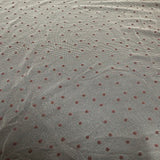 Polyester Spandex Flocked Mesh Fabric Champagne
