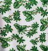Emerald Jungle Peachskin Polyester Fabric - Palm Tree And Monstera Print, 45" Width (1 Yard)
