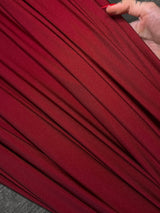 Shiny Yoga Spandex Burgundy