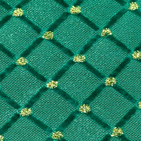 Polyester Mesh Fabric with Glitter, Green Black, 50" Width