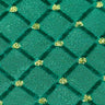 Polyester Mesh Fabric with Glitter, Green Black, 50" Width