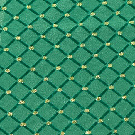 Polyester Mesh Fabric with Glitter, Green Black, 50" Width