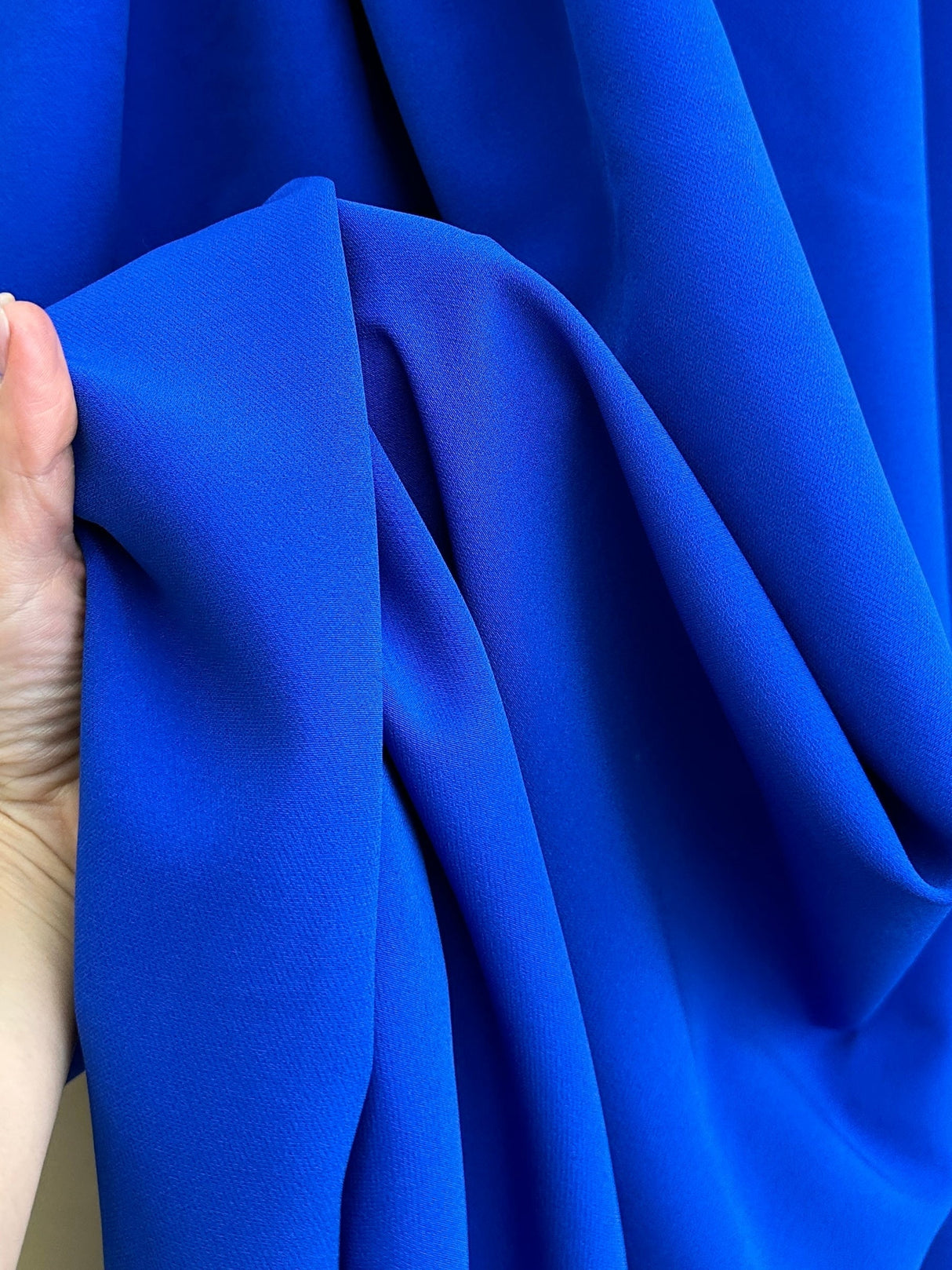 Stretch Crepe Royal Blue