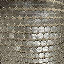 Polyester Mesh Faux Leather Fabric Antique Gold 50"