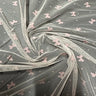 Polyester Mesh Bow Flocked Fabric Pink 50" Width