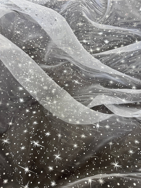 Silver Star Organza