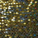 Polyester Flipper Sequin Mesh Fabric Gold Silver 50"