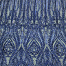 Anault Damask Stretch Sequins Nylon Spandex Mesh Fabric - Damask Sequins, 60" Width, 4-Way Stretch (1 Yard)