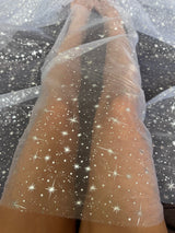 Silver Star Organza