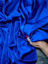 Royal Blue Stretch Crepe Back Satin
