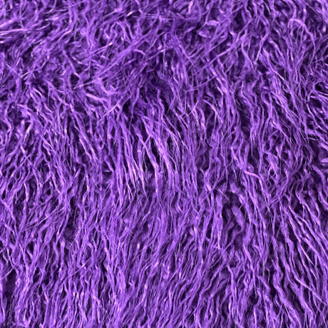 Mongolian Long Pile Faux Fur Fabric - 100 Percent Polyester, Plush Texture, 60" Width, 3" Pile Length (1 Yard)