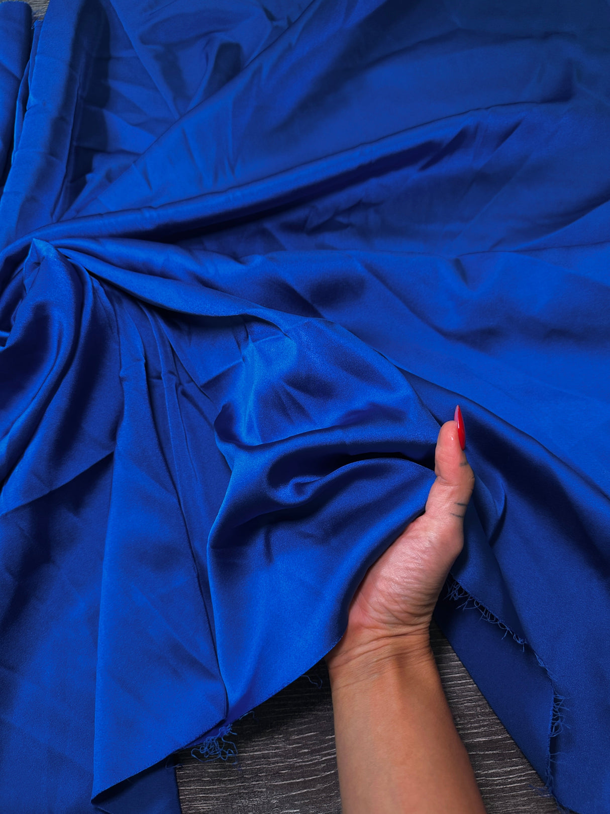 Royal Blue Stretch Crepe Back Satin