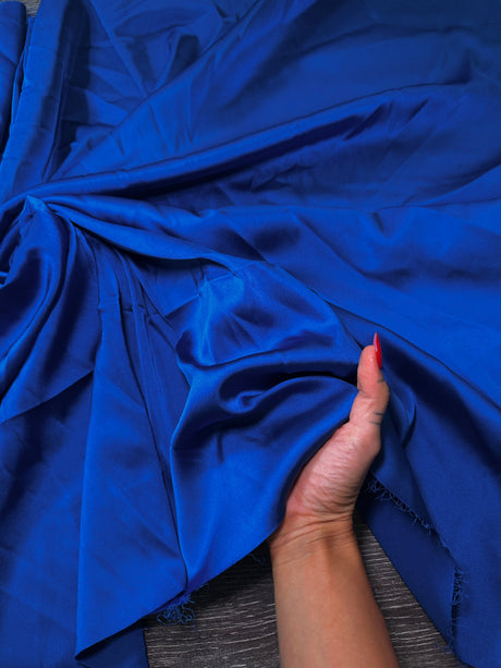 Royal Blue Stretch Crepe Back Satin