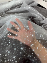 Silver Star Organza