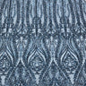 Anault Damask Stretch Sequins Nylon Spandex Mesh Fabric - Damask Sequins, 60" Width, 4-Way Stretch (1 Yard)
